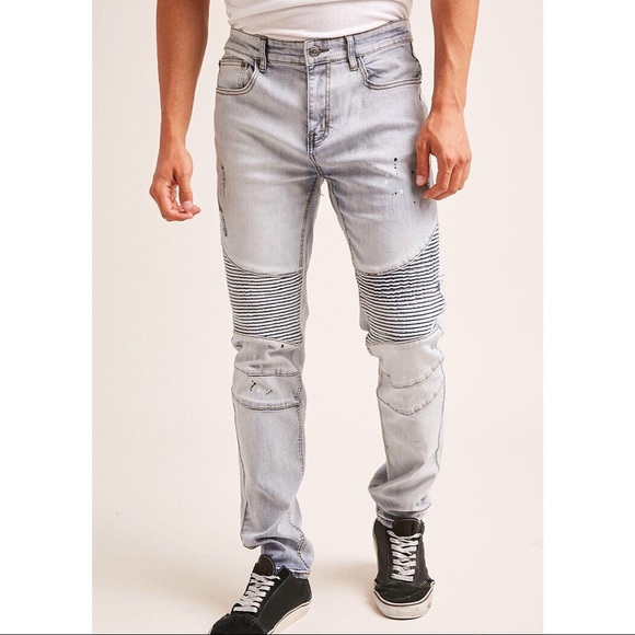 Young & Reckless Other - Young & Reckless Moto Men’s Skinny Jeans